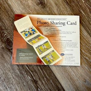 Creative memories photo sharing card
